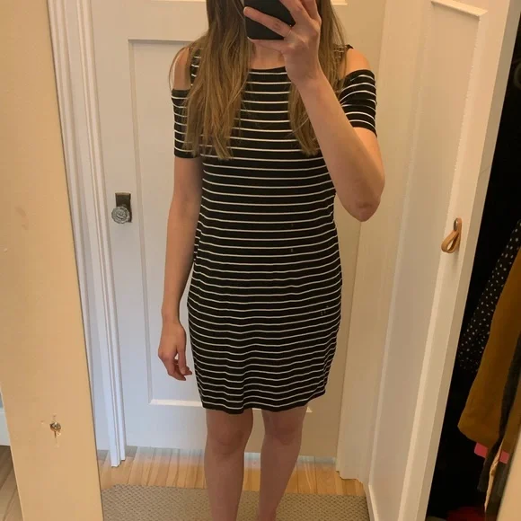 Striped White House Black Market Dress - Picture 3 of 5